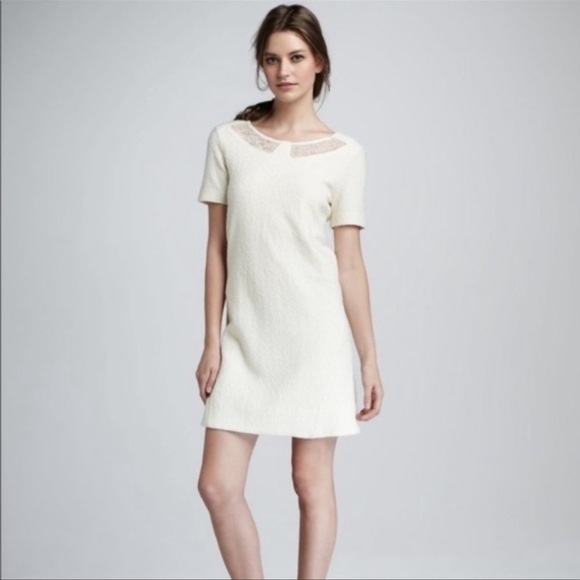Marc by Marc Jacobs NWT Hawthorne Lace Collar Cream Wool Dress Size XS - Picture 3 of 16